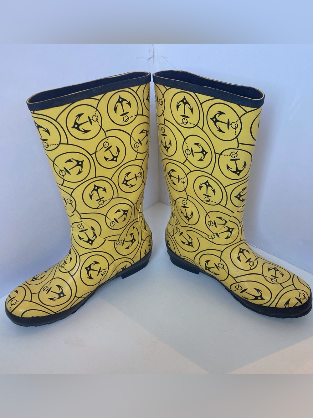 L.L. Bean Wellies Women’s Size 11 Yellow Waterproof Rubber Rain Garden Boots